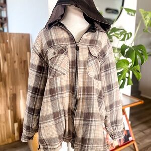 Dickies Lined Flannel Zip Up Hoodie